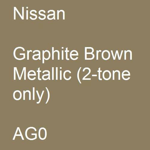 Nissan, Graphite Brown Metallic (2-tone only), AG0.